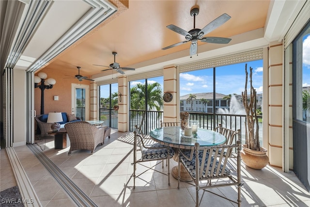 view of sunroom / solarium