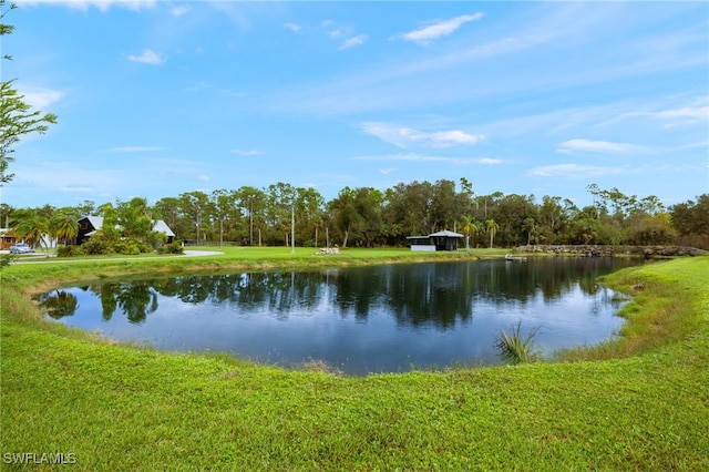 view of water feature