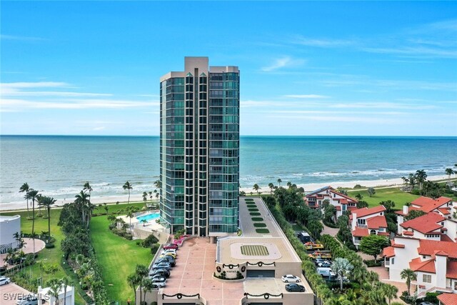 water view featuring a view of the beach