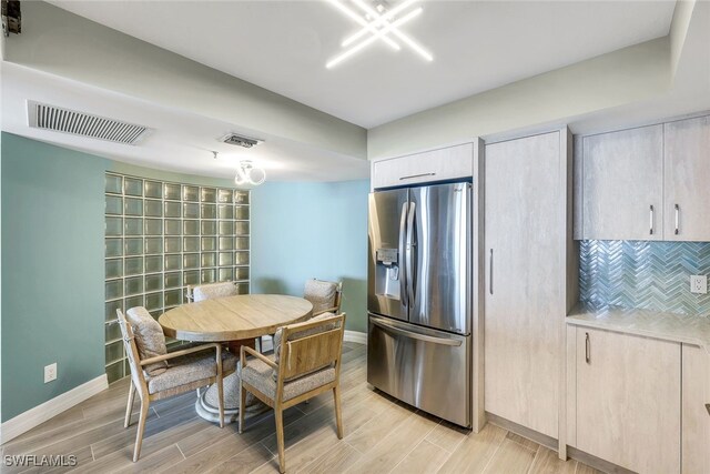 interior space featuring light hardwood / wood-style floors