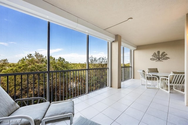 view of sunroom / solarium