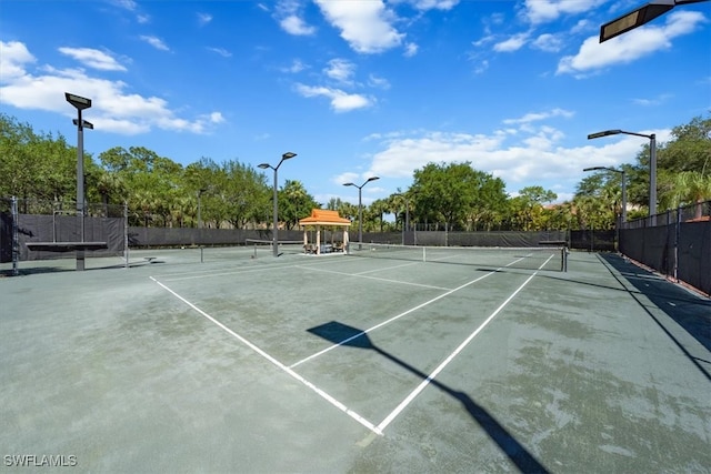 view of tennis court