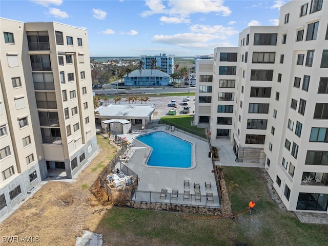 view of pool with a patio