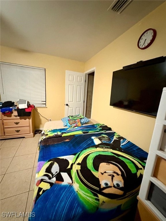 view of tiled bedroom