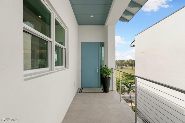 view of balcony