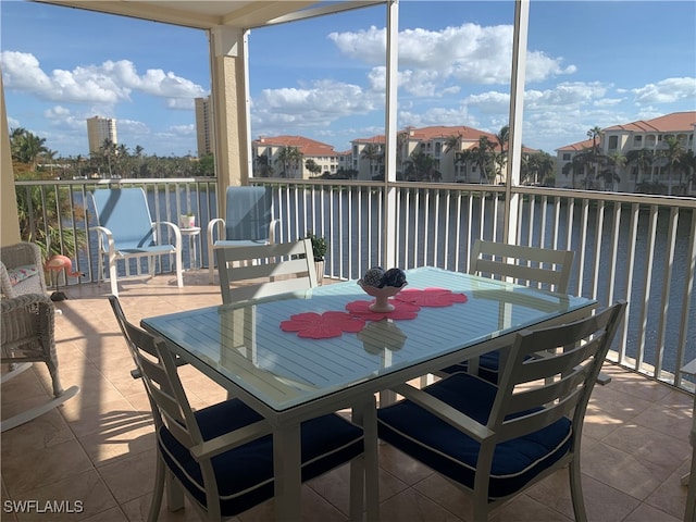 view of sunroom