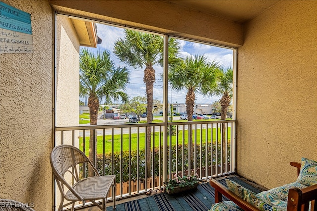 view of balcony