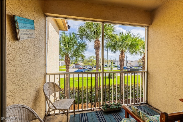 view of balcony