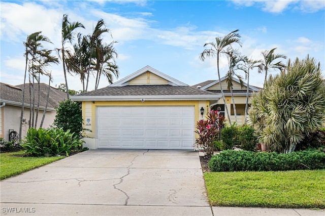 view of front of house featuring a garage