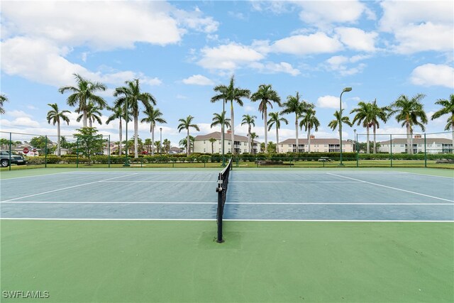 view of sport court