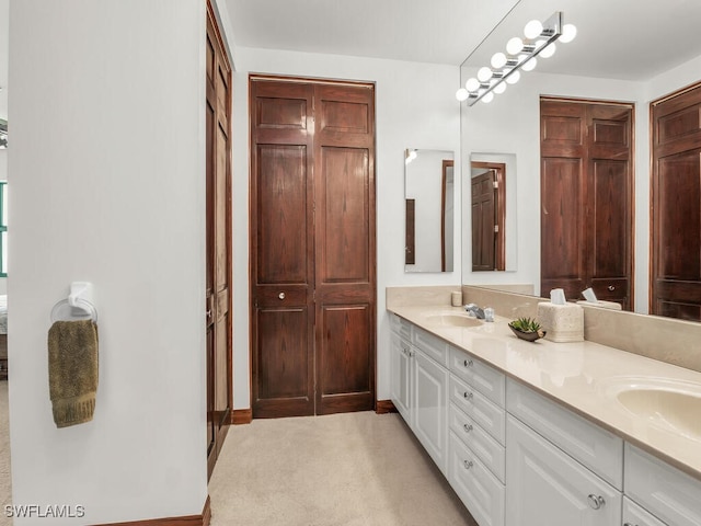 bathroom with vanity