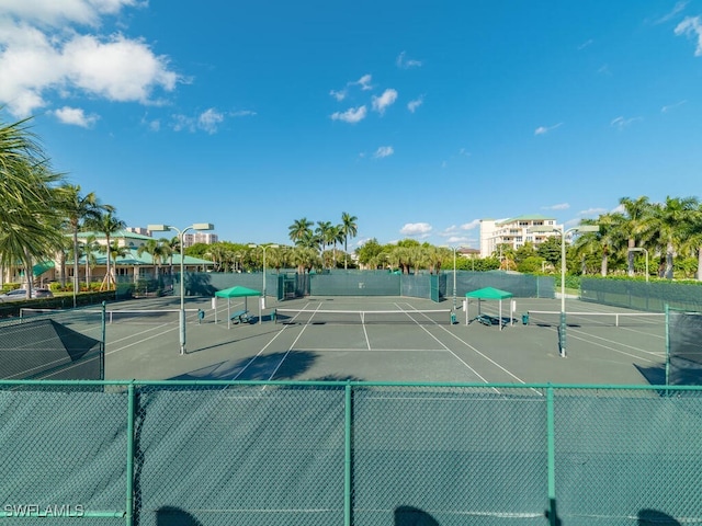 view of tennis court