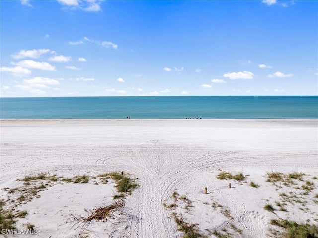 property view of water with a view of the beach