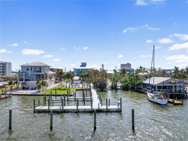 270 Delmar Ave, Fort Myers Beach, FL 33931 - dock featuring a water view