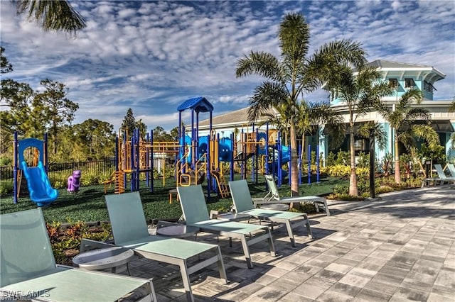 view of jungle gym