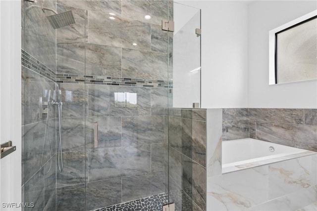 1902 Christopher Ave N, Lehigh Acres, FL 33971 - full bath featuring a garden tub and a stall shower