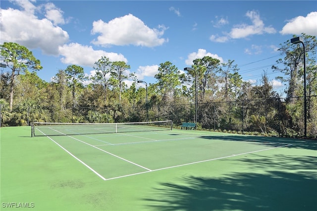 view of tennis court