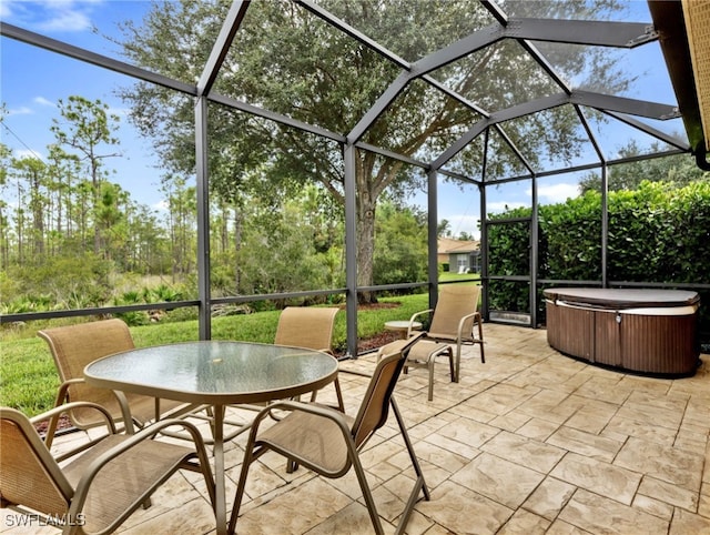 view of sunroom / solarium