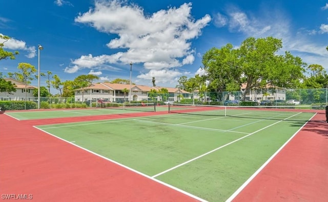 view of tennis court