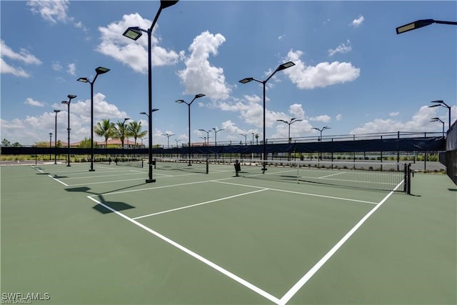 view of sport court