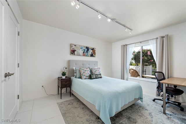 view of tiled bedroom