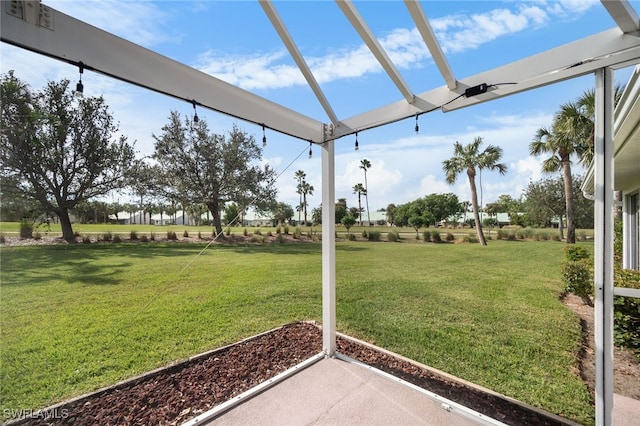 exterior space with a pergola and a patio