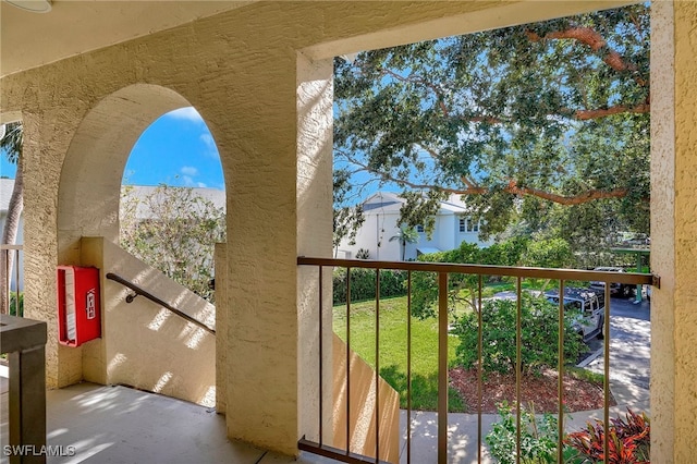 view of balcony