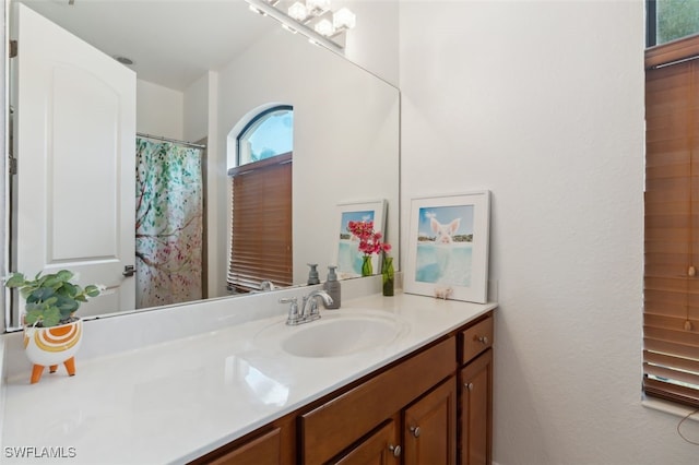 bathroom featuring vanity