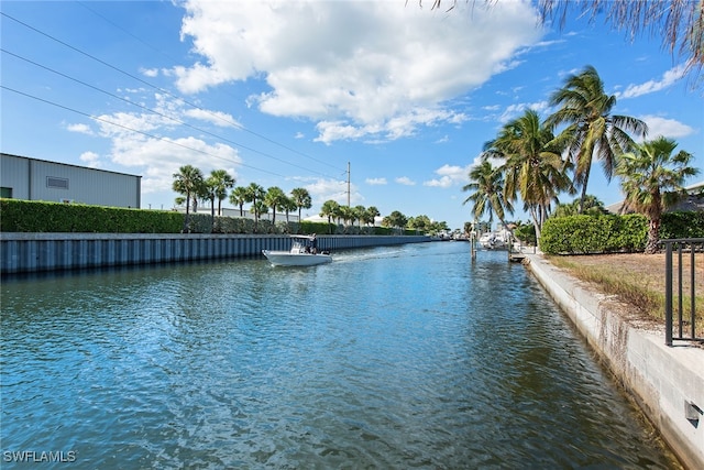 view of water feature