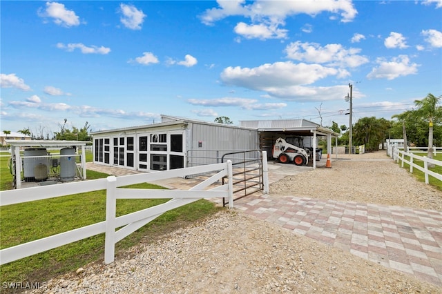 view of outdoor structure featuring a carport