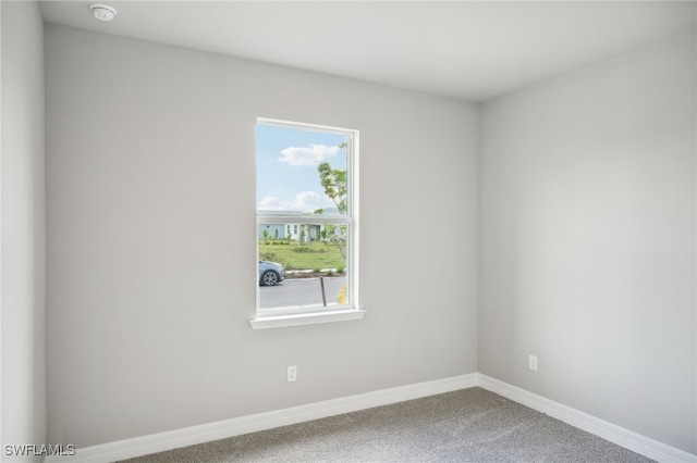 view of carpeted empty room