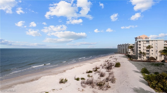 water view with a beach view