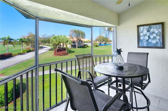 28080 Cavendish Ct Unit 2007, Bonita Springs, FL 34135 - sunroom / solarium with ceiling fan