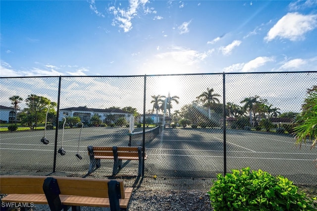 view of tennis court