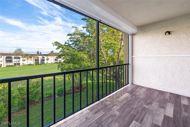 view of balcony