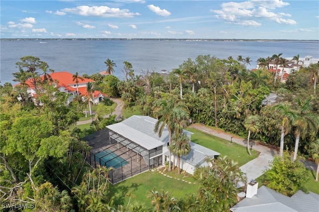 8531 Yorkshire Ln, Fort Myers, FL 33919 - view from above of property featuring a large body of water