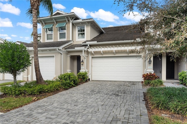 view of front of house featuring a garage