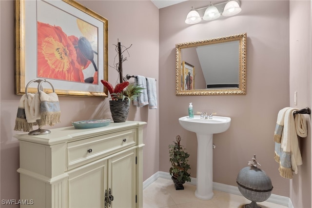 bathroom featuring tile patterned floors