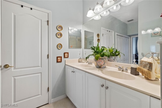 bathroom featuring vanity