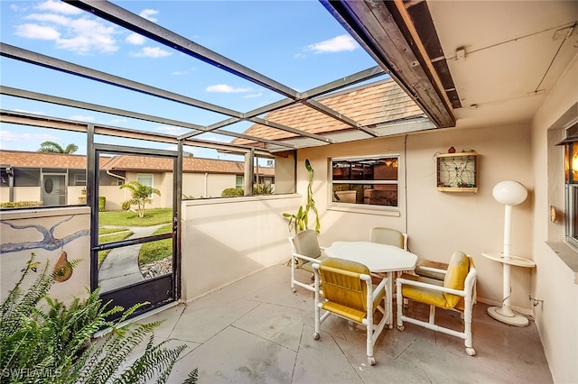 view of sunroom / solarium