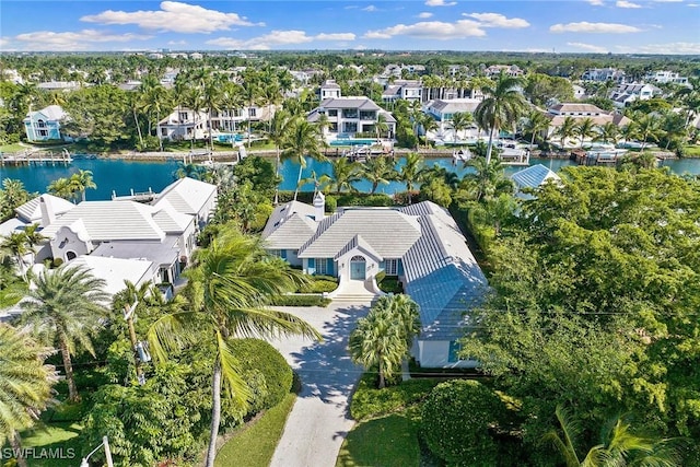 3323 Gin Ln, Naples, FL 34102 - view of property location with a large body of water and nearby suburban area