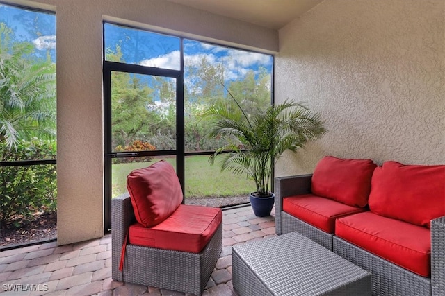 view of sunroom / solarium