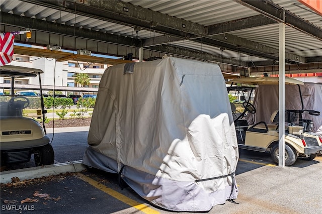 view of vehicle parking