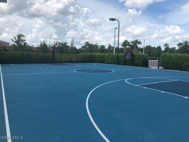 view of basketball court