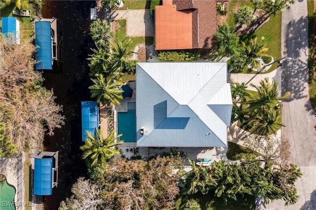 27232 J C Ln, Bonita Springs, FL 34135 - aerial view of property and surrounding area featuring a pool