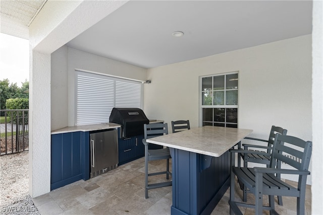 view of patio featuring area for grilling