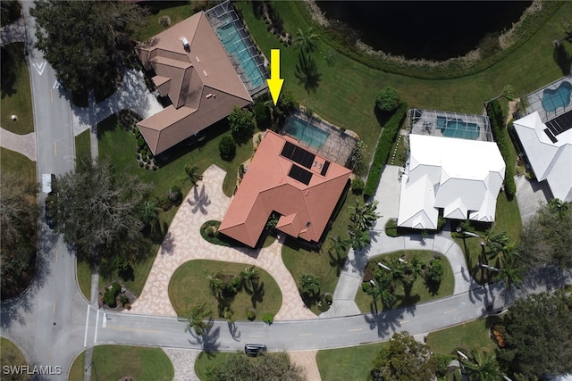 4632 Shearwater Ln, Naples, FL 34119 - aerial view of a pool