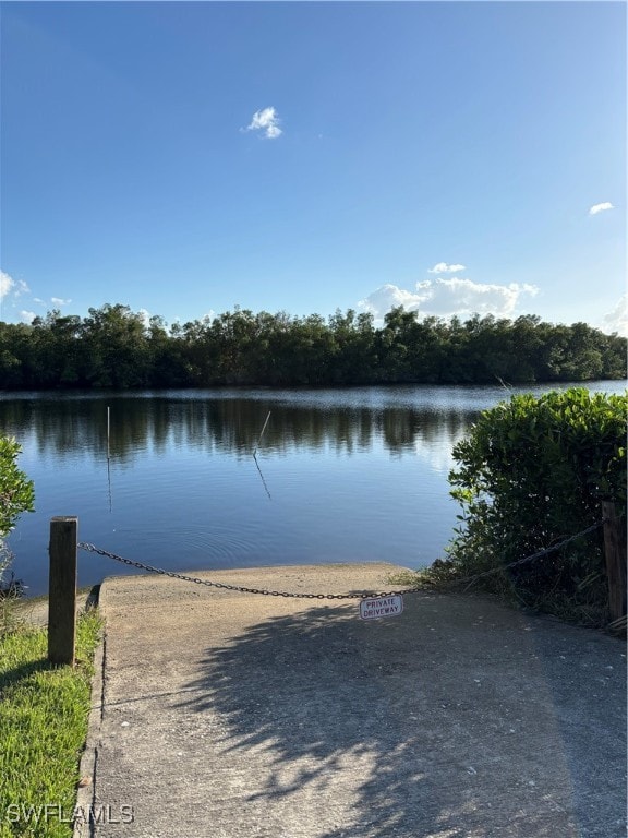 view of water feature