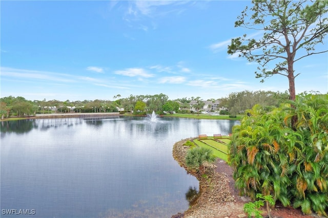 view of water feature