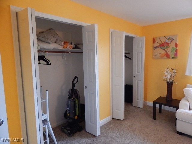 interior space featuring a closet